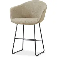 Nolon Nino-Otis barkruk taupe melange - zwart onderstel - 65 cm