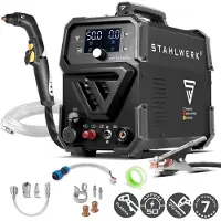 Stahlwerk plasmasnijder CUT 50 P Digital | 50 A inverter plasmasnijder | HF pilootontsteking | digitale display | THC interface voor CNC | snijcapaciteit tot 20 mm | plasmasnijder met 2T/4T functie
