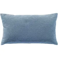 Dutch decor JULIO - kussenhoes outdoor 30x50 cm - waterafstotend en uv-bestendig - Quiet Harbor - blauw