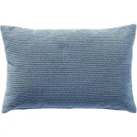 Dutch decor JULIO - kussenhoes outdoor 40x60 cm - waterafstotend en uv-bestendig - Quiet Harbor - blauw