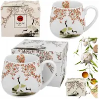 Duo Elegante Porseleinen Mok 430ml - Perfect cadeau voor koffie & thee