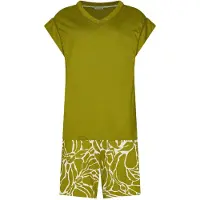 Pastunette Katoenen shortama mosgroen | Maat 42
