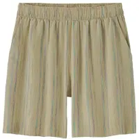 Patagonia - Women's Garden Island Long Shorts 6'' - Short S, beige/olijfgroen