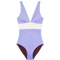 Mymarini - Women's Plungesuit - Badpak S, purper