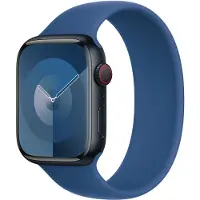 Apple Siliconen solobandje voor de Watch | 44/45/46/49 mm - Maat 9 - Blue Ocean