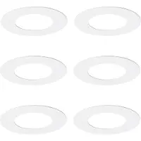 QAZQA Set van 6 witte afstandringen voor inbouwspots 7,5 - 13 cm - Spacer