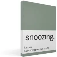 Snoozing katoen kussenslopen (set van 2) - Katoen - 40x60 cm - Groen
