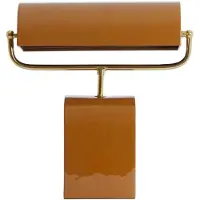 Light & Living Bruine Bureaulamp Cardona Met Goud 1x E27