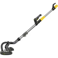 Core Langnekschuurmachine – Wandschuurmachine 710 W – Plafondschuurmachine Met Rotatiesnelheid Van 600-1500 RPM - Grijs/Geel - 68cm x 27cm x 24cm