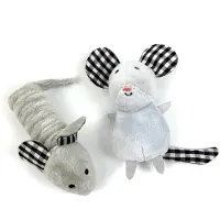 Happy pet tabby patch muizen 11 cm en 9 cm
