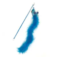 Happy pet tabby patch kattenhengel vogel blauw - 40x7,5 cm