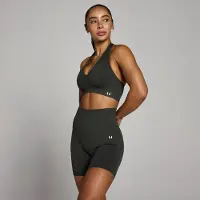 Myprotein MP Tempo naadloze sportbeha met halternek - Nachtgrijs - M