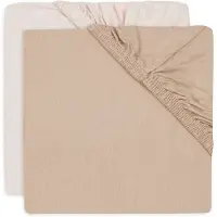 Jollein Hoeslaken Junior Jersey 70/75x140/150 Blush Wild Rose 2-pack