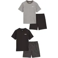 We fashion Nachtkledij grijs gemêleerd / zwart / wit