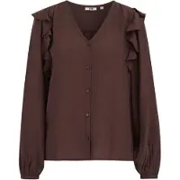 We fashion Blouse donkerbruin