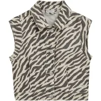 We fashion Bodywarmer beige / donkergrijs