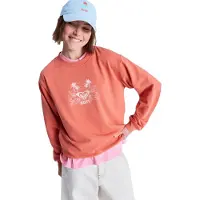 Roxy Sweatshirt 'Surf Stoked Terry Vint' abrikoos / wit