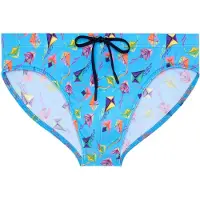 Hom Zwembroek ' Swim Mini Briefs Lido ' blauw / lichtblauw