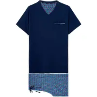Hom Pyjama lang ' Sleepwear Bellagio ' navy / pink