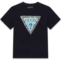 GUESS Shirt navy / enziaan / hemelsblauw / geel