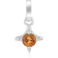 Cavill - Zilveren Hanger - 925 Sterling Zilver - 0,255 ct Tepetate Topaas Briljant Rond - Handgemaakt Filigrain Elegantie uit Mexico