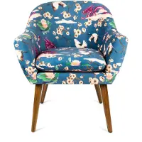 Excelsa Italiaans Design Fuji Fauteuil – Oosterse Sereniteit in Luxe Fluweelgevoel 70 x 83 cm