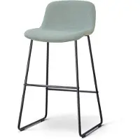 Nolon Nino-Mats barkruk saliegroen - zwart onderstel - 75 cm