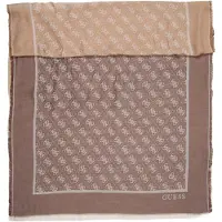 GUESS Doek 'NOELLE' sand / chocoladebruin / offwhite