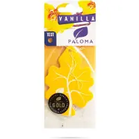 Paloma Gold Vanilla Luchtverfrisser Auto – Hangend – Min. 2 Weken Geur – Auto & Interieur – 1 Stuk [P03488]