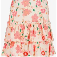 TwoDay meisjes rok met bloemenprint creme maat 110/116