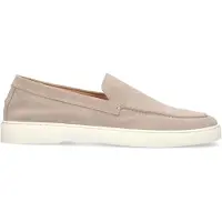 Manfield Beige suède loafers | Maat 44