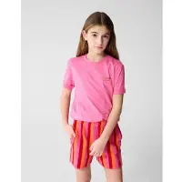 Shoeby T-shirt met backprint roze Meisjes Katoen Ronde hals Backprint - maat 110/116