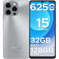 Doogee Note 58 4G- Smartphone - 32 GB RAM + 128 GB ROM (2TB/TF) - Android 15 - 6250 mAh - 6,75 Inth 90 Hz - AI-camera 16 MP - Face ID - NFC - GPS - Natuurlijk