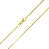 Cavill - Vergulde Pantserketting 925 Sterling Zilver - 50 cm - Lichtgewicht 2 7 g - Elegante Minimalistische Gouden Ketting Dames