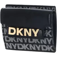 DKNY kaarthouder Avril Card Case BK Logo - BK zwart