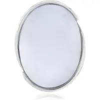 Cavill - Zilveren hanger 925 Sterling zilver geplatineerd - Blauwe chalcedoon ovale cabochon 6,69 ct - Elegante Monosono Collection - Sieraden dames
