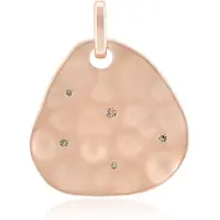 Cavill - Ros 925 Sterling Zilveren Hanger - I1 Argyle Rose de France Diamant 0,033 ct - Ronde Briljant - Bezel Zetting - Elegant Dames Sieraad