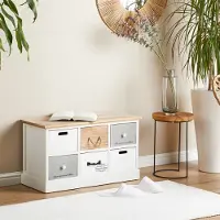Idimex SALVA bank met 6 laden in vintage stijl