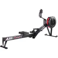Care AIR ROWER - Professionele connected roeitrainer - Luchtweerstand met 7 kg vliegwielmassa - 10 weerstandsniveaus verstelbaar via hendel - Voor gebruik in de sportschool of thuis