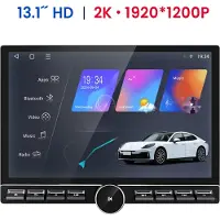Junsun Autoradio - Geschikt voor Peugeot 208/2008 2012-2018 13,1‘’ GPS Navi & Andriod Auto & Carplay 4G BT WiFi RDS SWC | 6+128GB 8Kern