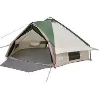 vidaXL Teepee Tent voor 8 Personen 8-persoons Groen en Wit