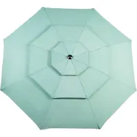STILVORA Parasol Dubbelzijdig – 14,8 Ft – Staal – Lichtgroen – Kantelbaar Met Slinger – Rechthoekige Schaduw Voor Tuin En Terras – Windventilatie