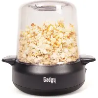 GADGY Premium Popcornmachine – Popcornmaker - Vers & Huisgemaakt Popcorn in 4–5 Minuten - 500W - Zwart