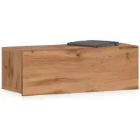 Idimex NANI wandplank met lade in eiken Wotan - nachtkastje van spaanplaat, hangende wandplank, hangende lade, wandconsole - Hoofdafbeelding sfeerbeeld