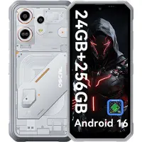 Oscal MARINE 3 - Robuuste Smartphone - 4G - 24GB RAM - 256GB ROM - 6.56 inch - Robuuste Telefoon - Nachtzicht - Android 16 - NFC - GPS - Wit