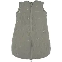 Noukie'S F&O Slaapzak Met Borduursel - Maat 70 cm - Gewatteerde Mousseline - Kaki