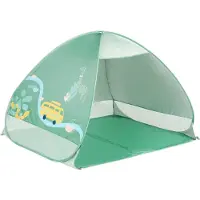 Core Strandtent uv Bescherming - Strandtent Baby Pop Up – Strandtentje Extra Licht - Groen - 125cm x 100cm x 85cm