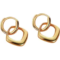 Charme Bijoux Oorbellen-Yara-RVS-goudkleurig-