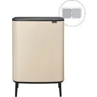 Brabantia Bo Touch Bin Hi Prullenbak 2 x 30 liter Soft Beige