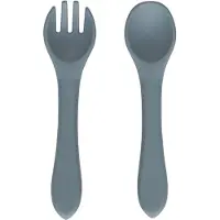 Day Bestekset - Siliconen - Faded Blue